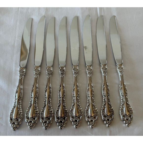 Oneida Rogers 1881 Victorian Classic Silverplate 54 Pc SVC for 8 w Steak Knives - Picture 8 of 15